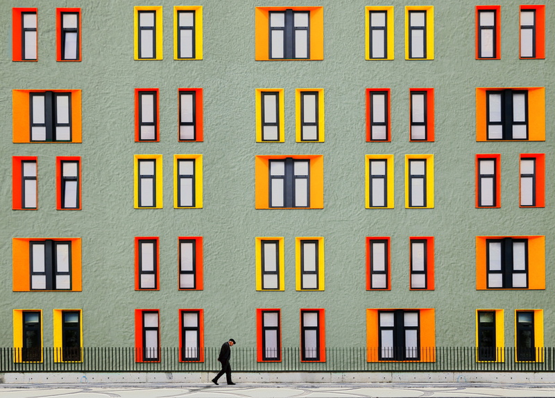 fence, photography, 2K, old people, window, abstract, colorful