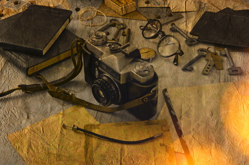 old mood, indoors, rustik, wood - material, wood, 5K, no people, art and craft, photo, sepia, photo montage, analog, handgun, the past, technology, lens