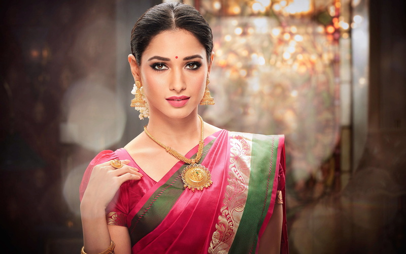 beauty, clothing, hair, beautiful woman, jewelry, dress, beautiful people, traditional clothing, tamannaah, photo, pretty, young women, adult, bhatia, smiling