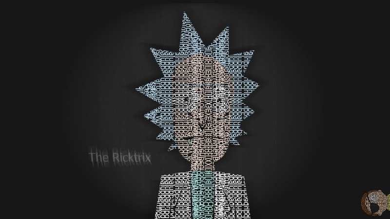 Minimalism, Letters, Rick and Morty, Rick, Rick Sanchez, 1080P