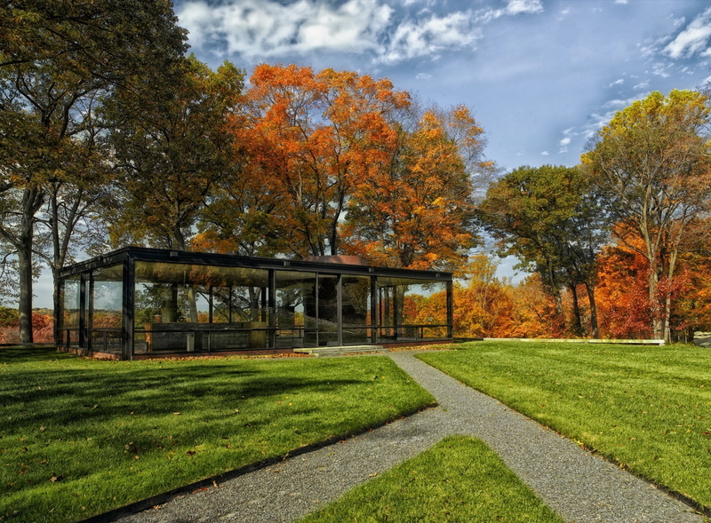 no people, Historic, footpath, growth, historical, Landscape, change, Home, black, Clouds, philip johnson glass house, grass, tranquil scene, tree, orange