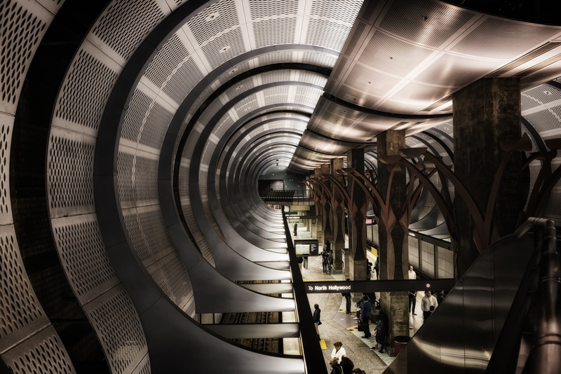 hollywood metro station, los angeles, beautiful, hollywood, artwork hdr, california, beauty, art and craft, built structure, geometric shape, modern, 2K
