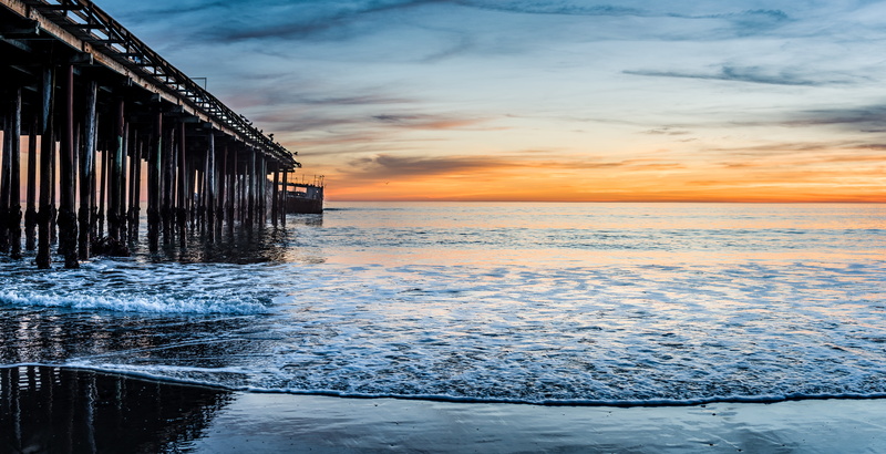 Nikon, 8K, dusk, Ocean, Santa Cruz, Shipwreck, dock, black, Seagulls, Sunset, Beach, SS Palo Alto, body, Landscape, sun, Water, nature, 8G, wood - Material
