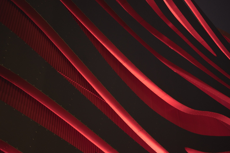 abstract, pattern, illuminated, large group of objects, night, line, indoors, 5K, amazing, los angeles, color, light,