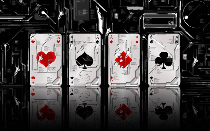 choice, clubs, in a row, playing cards, heart, communication, security, spades, close-up, indoors, heart shape, shape, aces, backgrounds, 1080P, digital art