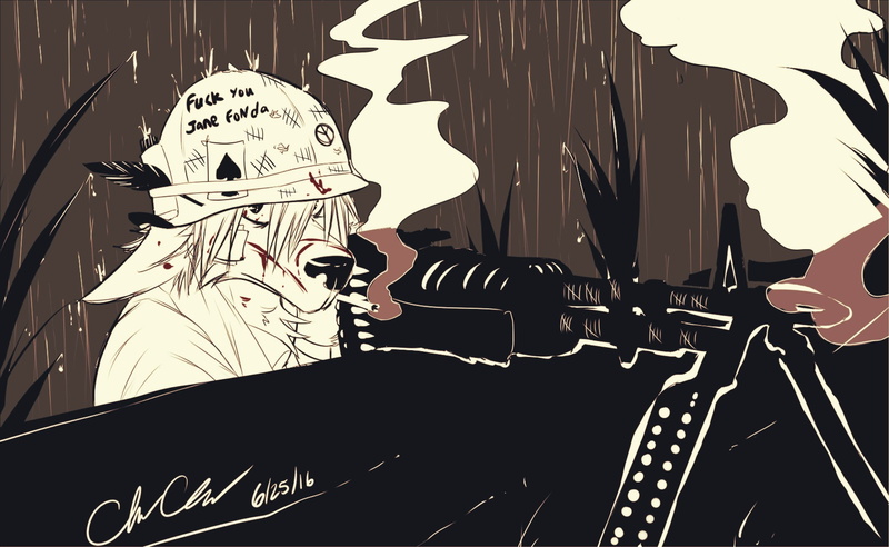 wall - building feature, no people, Vietnam War, furry, Anthro, western script, representation, 1080P, cigarettes, Ace of Spades, smoking, creativity