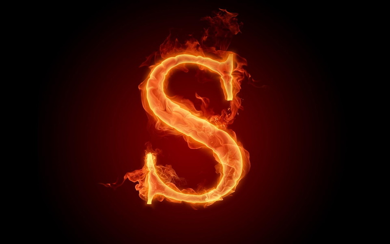 picture, the, English, Fiery, Alphabet, S, 1920x1200 px, 1080P