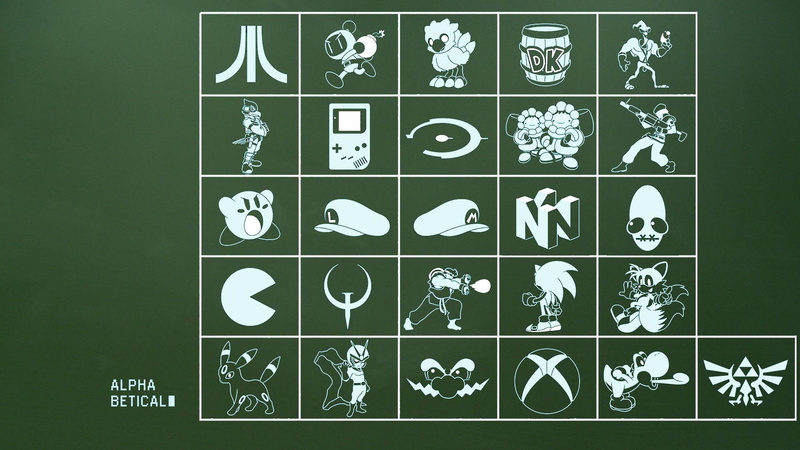 super mario, 1080P, pokemon, game, 1920x1080, alphabet, guessing, logo, alphabetical, games, chart
