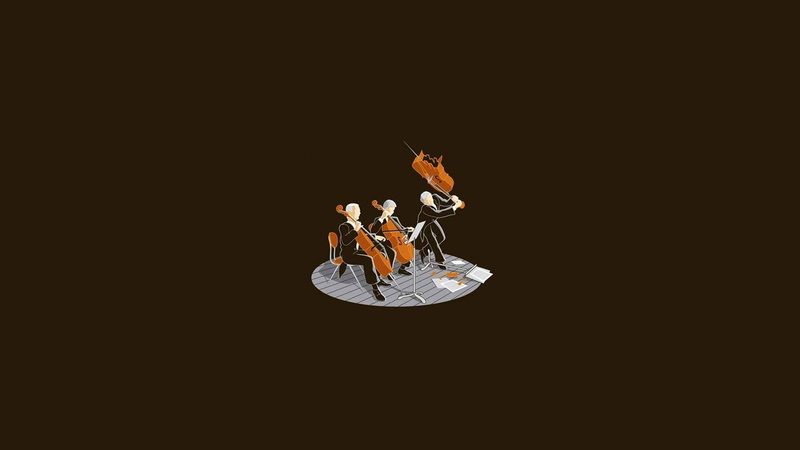 1920x1080, mad, funny, playing, cello, 1080P, cutout, violin, three, cellist, person