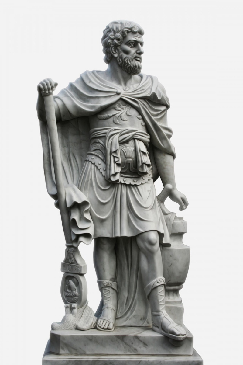 cutout, clear sky, female likeness, architecture, art and craft, human representation, detail, no people, roman, cut out, hercules, 1080P, representation