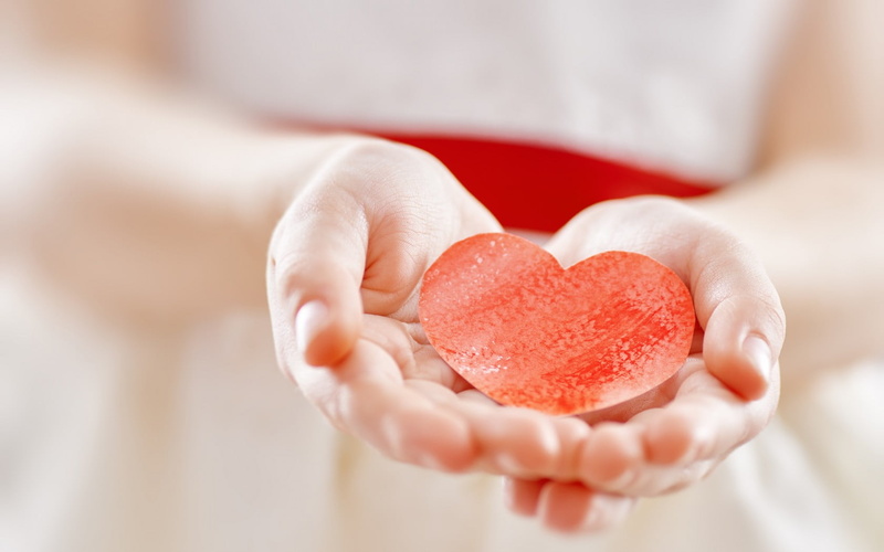Love, cutout, food and drink, heart shape, hold, human hand, paper, cute, candy heart, adult, orange, 720P, heart, positive emotion, close-up, human body part