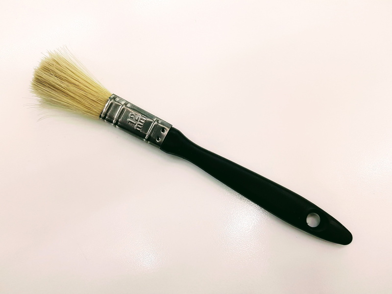 studio shot, simplicity, no people, 4K, tool, equipment, handle, close-up, white background, disjunct, long, black color, high angle view, wood, sharp