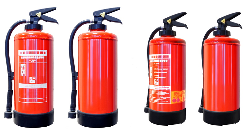 fire, emergency, cut out, delete, arrangement, container, handle, bottle, equipment, petrol, extinguisher, extinguishing media, studio shot, group of objects