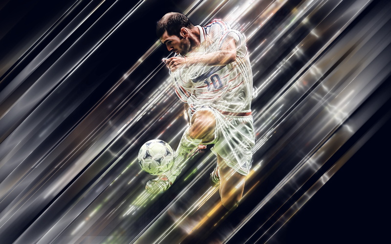 4K, Soccer, Zinedine Zidane, French
