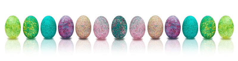 lot, blue, abundance, eggs chain, assorted, series, 8K, side by side, multi Colored, indulgence, large group of objects, sweet, panoramic, color, celebration