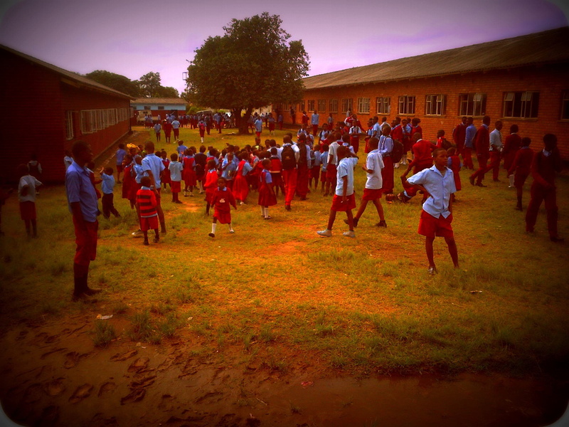 governmentschool, 2K, primary, school, africa, pupils, zambia, breaktime