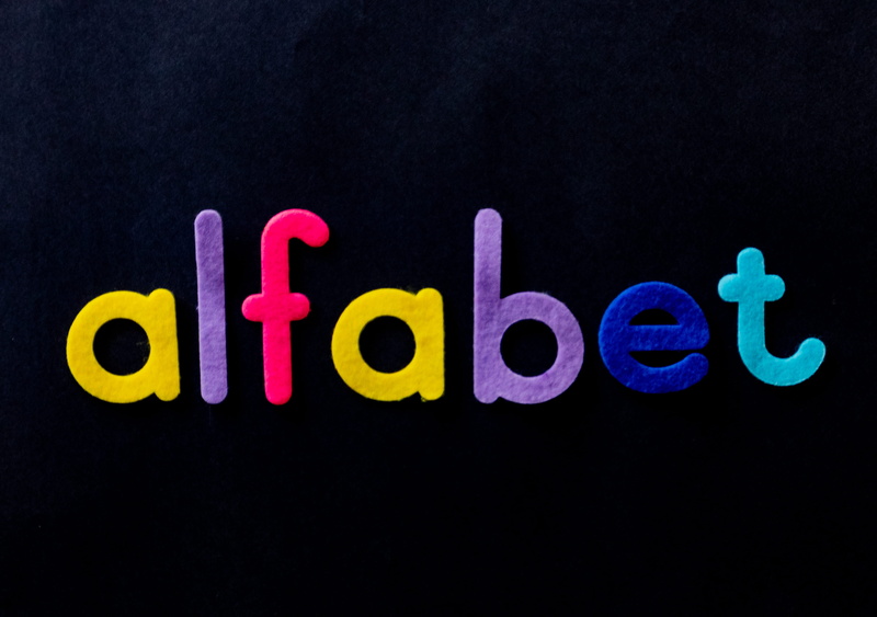 studio shot, creativity, children, textiles, art, 4K, learn, write, multi colored, color, alfabet, font, kids, design, words, capital letter, education