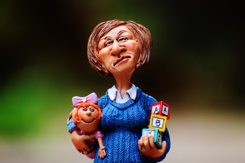 cute, happiness, celebration, illustration, kindergarten, adult, women, indoors, females, children, children educator, smiling, toy, girl, one person, studio shot