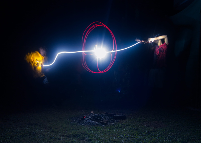 light painting, sky, glowing, communication, lighting equipment, astronomy, people, fuel and power generation, wands, spell, magic, full length, black background