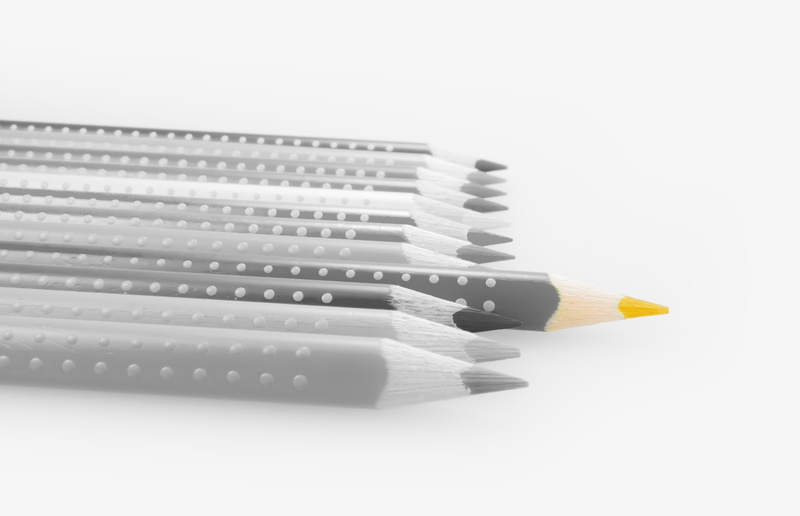 large group of objects, indoors, material, desk, in a row, colour pencils, color game, connection, group of objects, spectrum, no people, office supplies