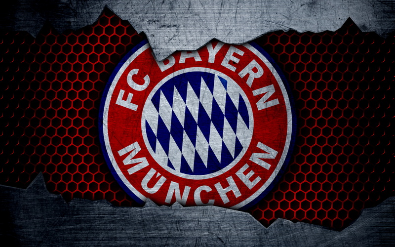 FC Bayern Munich, 4K, Soccer, Logo, Emblem