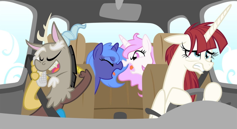 communication, creativity, adult, seat, indoors, cartoon, Princess Celestia, representation, Princess Luna, My Little Pony: Friendship is Magic, mode of transportation