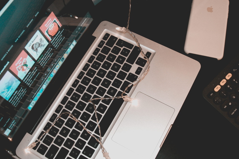 technology, minimal, laptop, computer network, computer equipment, portable information device, internet, computer monitor, coder, spotify, high angle view