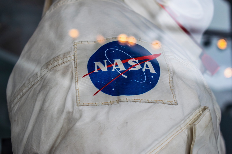 shirt, clothing, day, text, coat, transportation, blouse, casual clothing, representation, no people, khaki, usa, symbol, 5K, linen, applique, nasa, jacket