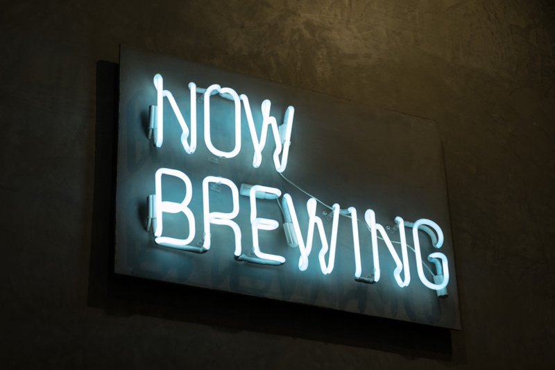 now, text, signage, information sign, brewdog, brewing, guidance, sign, wall - building feature, beer, white color, western script, indoors, illuminated