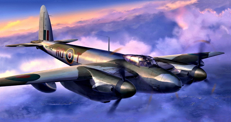 1080P, Mosquito NF.Mk.XIII, night fighter, Mosquito, later, RAF, night intruder, WWII, 29 Squadron