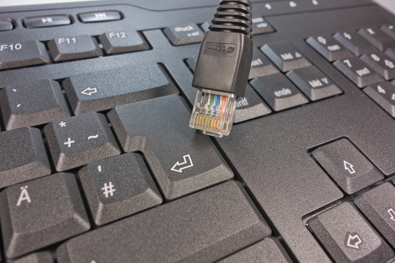 letter, keys, line, patch cable, western script, network, internet, communication, paving stone, data processing, high angle view, cable, black, technology