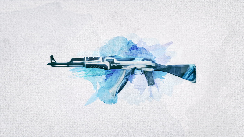 old, air vehicle, ak, blue, copy space, vulcan, black, weapon, nature, security, single object, creativity, technology, Counter-Strike: Global Offensive