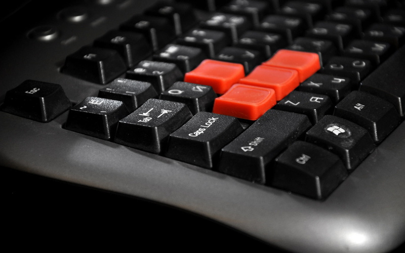 keys, gaming keyboard, A4Tech, Keyboard, WASD, 1080P, buttons