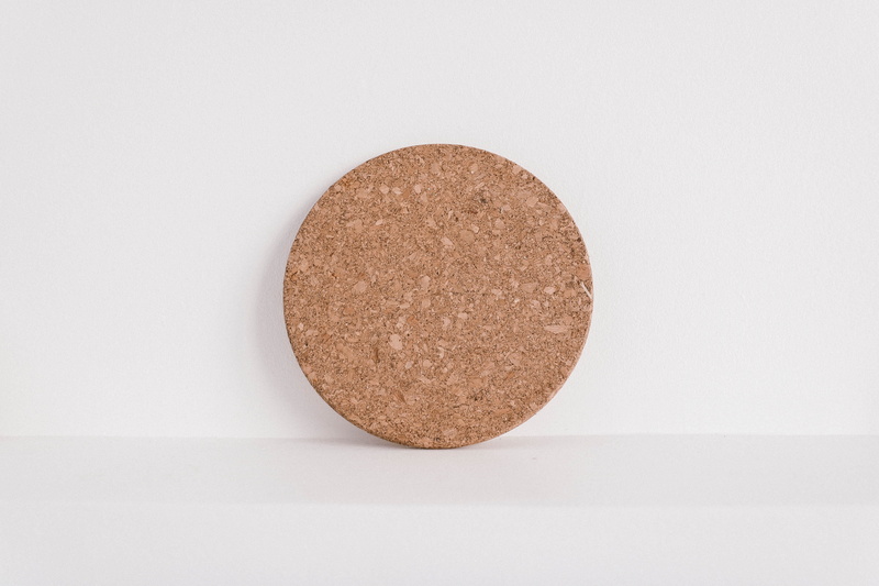 coaster, directly above, simplicity, round out, chocolate, shape, design, geometric shape, round, white color, no people, studio shot, corkboard, cutout