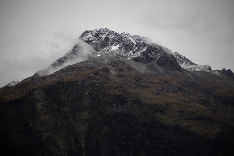 barren, harsh, crest, day, snow, mountain, wilderness, tranquil scene, peak, non-urban scene, mist, low angle view, clouds, formation, landscape, new zealand