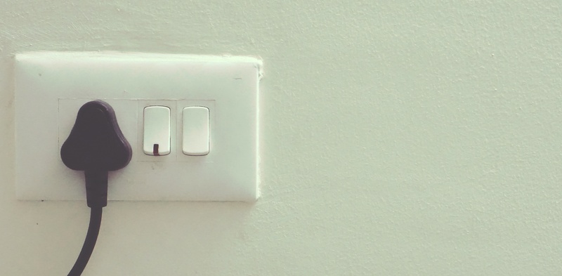 close-up, copy space, no people, black, bathroom, electrically, electric, power, home interior, domestic room, power supply, electrical, light, white color