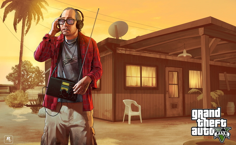 glasses, built structure, 2K, using phone, one person, auto, clothing, technology, architecture, Games, v, ron, building, gta, fashion, mobile phone