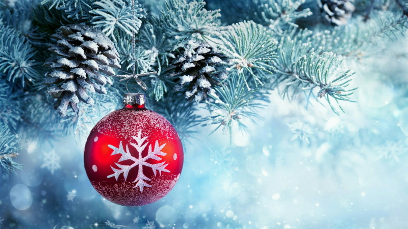 hanging, red, snowflake, pine, holiday - event, pine tree, christmas ornament, celebration, hoarfrost, holiday, christmas tree, christmas decoration, christmas