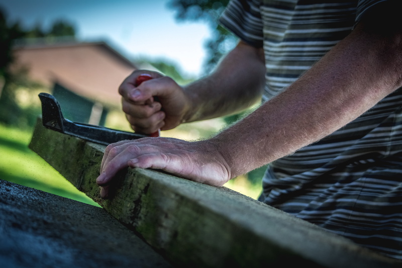 nature, grass, men, selective focus, holding, wood, man, hands, close-up, adult, workshop, focus on foreground, wooden, people, equipment, 5K, daytime