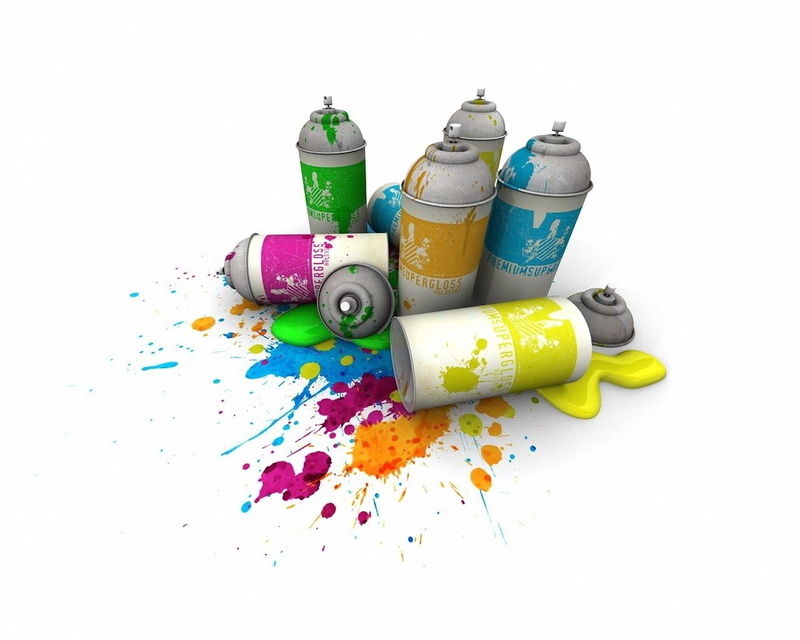 messy, paintbrush, Sprays, craft, splattered, color, blue, no People, rolled Up, backgrounds, bottle, spray, close-up, equipment, container, spool, green Color