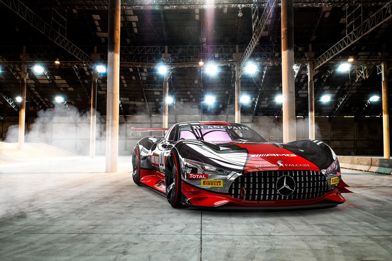 Concept Art, AMG VISION GT, Sports car, Auto, Benoit Fraylon, 1080P, The front, Gran Turismo, Mercedes-Benz, BLACK FALCON VISION GT, Black Falcon, by Benoit Fraylon