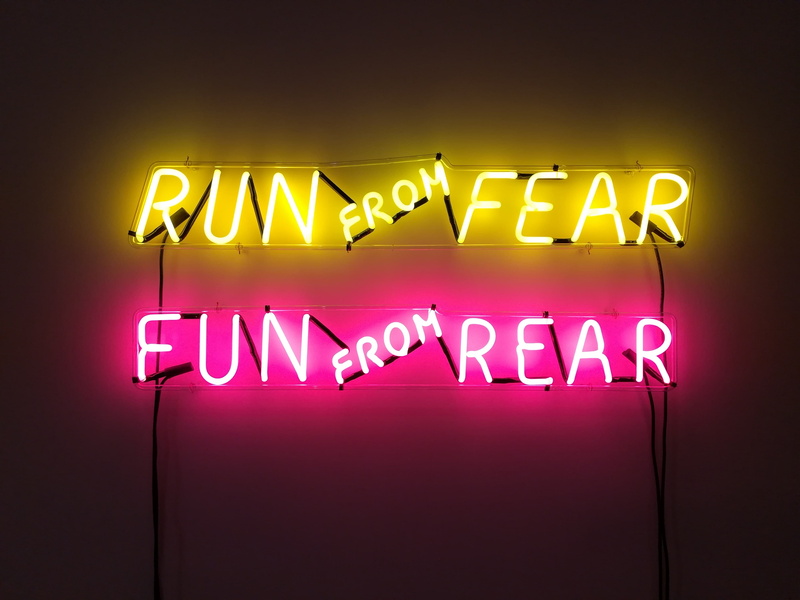 business, signage, nightlife, rear, western script, bright, funny backgrounds, run, capital letter, frfom, lighting equipment, yellow, neon colored