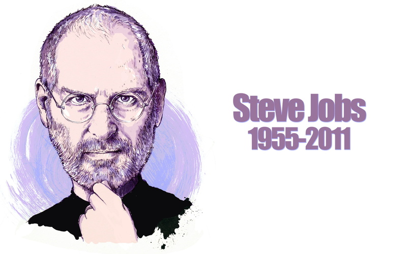 jobs, 2K, steve, man, drawing, portrait, apple, photo