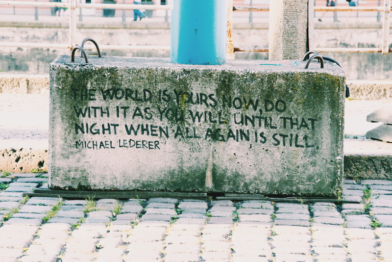 inspiration, poetry, communication, life, urban, words, cold temperature, no people, road, text, berlin, city, 4K, winter, cement, snow, block, gray, column