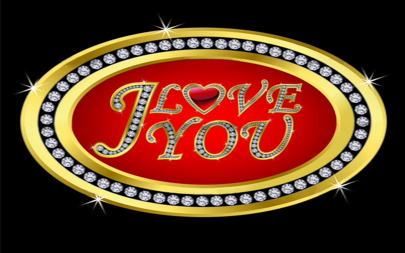 illustration, 1080P, love, card, vector, day, valentine, diamonds, golden