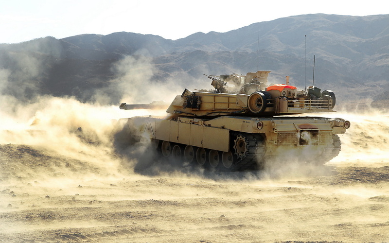 tank, battle, 1080P, United States Marine Corps, M1 Abrams, gray