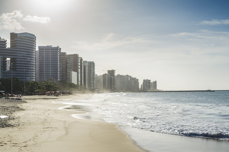 surf, built structure, sport, latin america, office building exterior, cloud - sky, wave, summer, city, day, coastine, skyline, building exterior, architecture