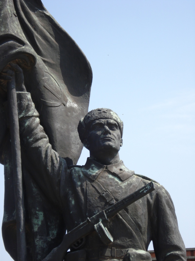 sky, representation, history, budapest, armed forces, statue, no people, government, clear sky, architecture, sculpture, nature, memento, creativity, communism