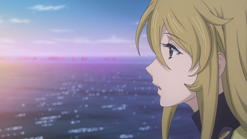 outdoors, sky, horizon, Space Battleship Yamato 2199, city, Mori Yuki, art and craft, day, urban skyline, close-up, 1080P, communication, built structure