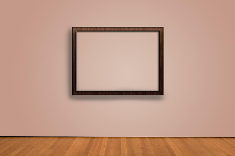 indoors, no people, parquet floor, wood laminate flooring, wood - material, art museum, modern, hardwood floor, wood, poster, flat screen, poster mockup